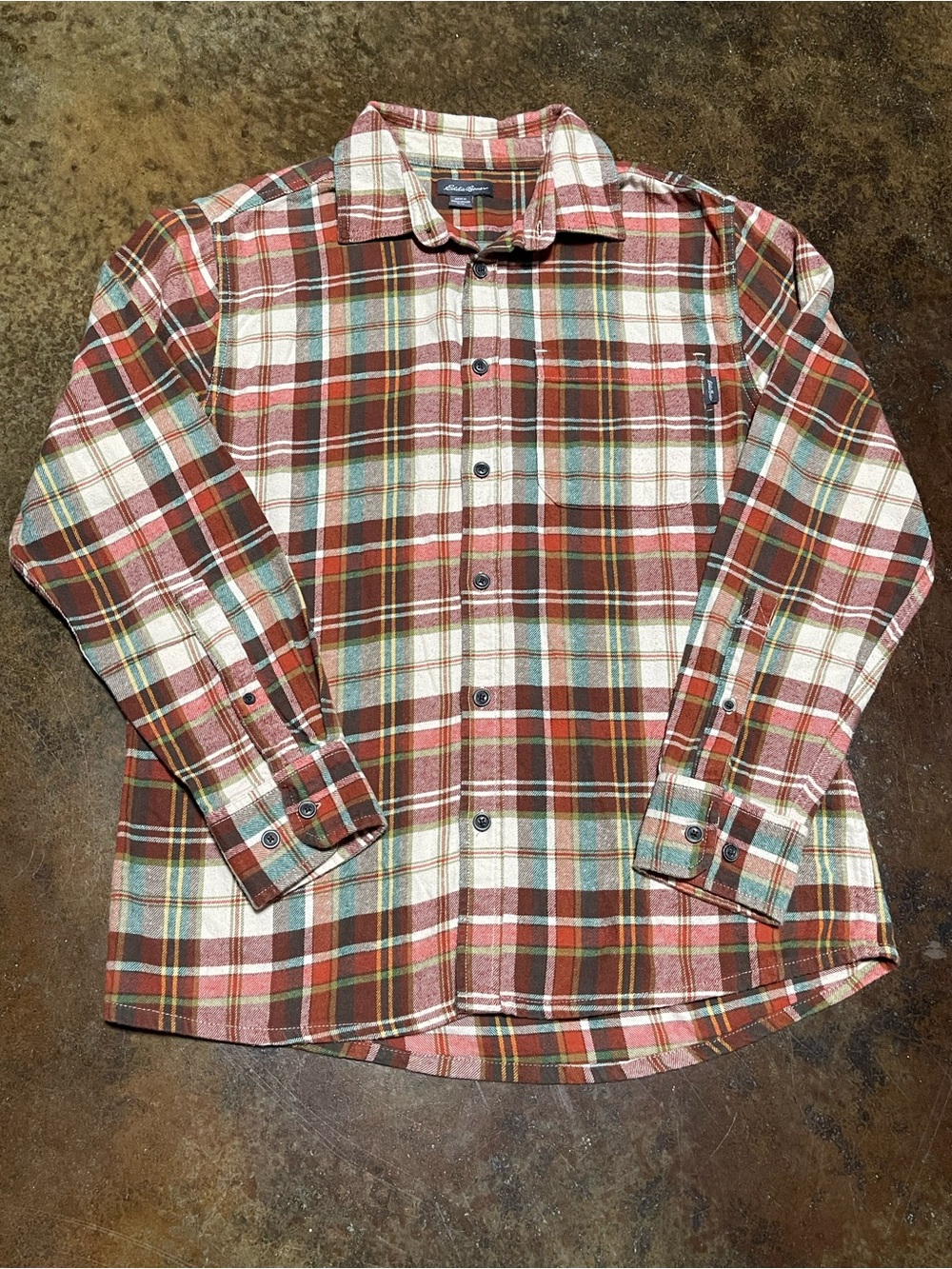 Eddie Bauer Plaid Button-Down Shirt